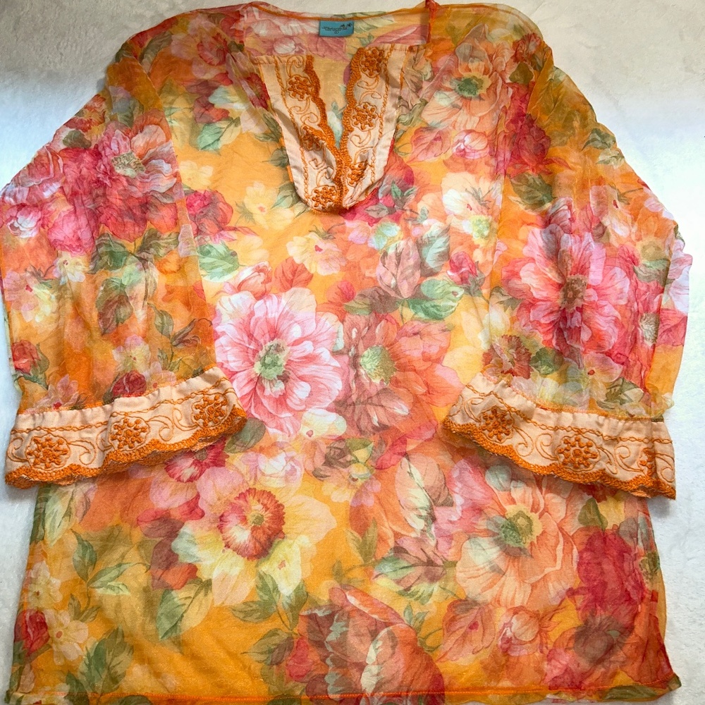 Large see through Maui Hawaii shirt